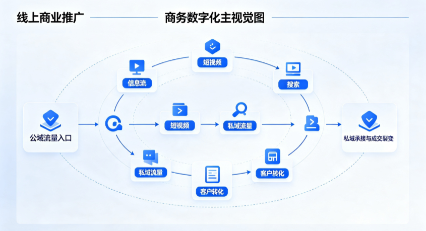 上海市线上商业推广怎么做？全域流量闭环搭建与低成本转化实战指南